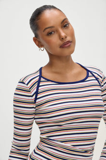 Chelsea Long Sleeve Mini Dress in Love Stripe