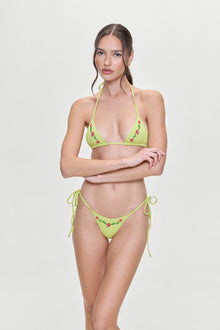 Divine Skimpy String Bikini Bottom Lily Pad