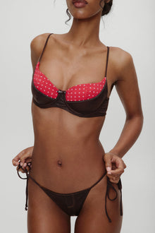 BELLA HADID Divine Skimpy Bikini Bottom Cocoa