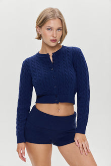 Dudley Cable Knit Cardigan Starlight