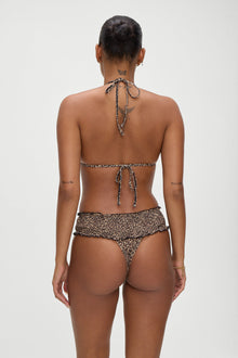 Jessup Halter Bikini Top Baby Leopard