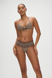 Jessup Halter Bikini Top Baby Leopard