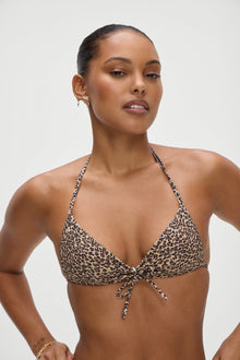 Jessup Halter Bikini Top Baby Leopard