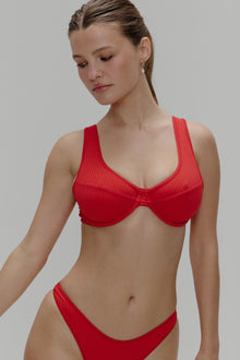 Romeo Underwire Bikini Top - Cherry