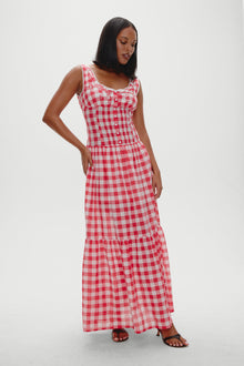 x BELLA HADID Southern Belle Midi Dress - Malibu Picnic