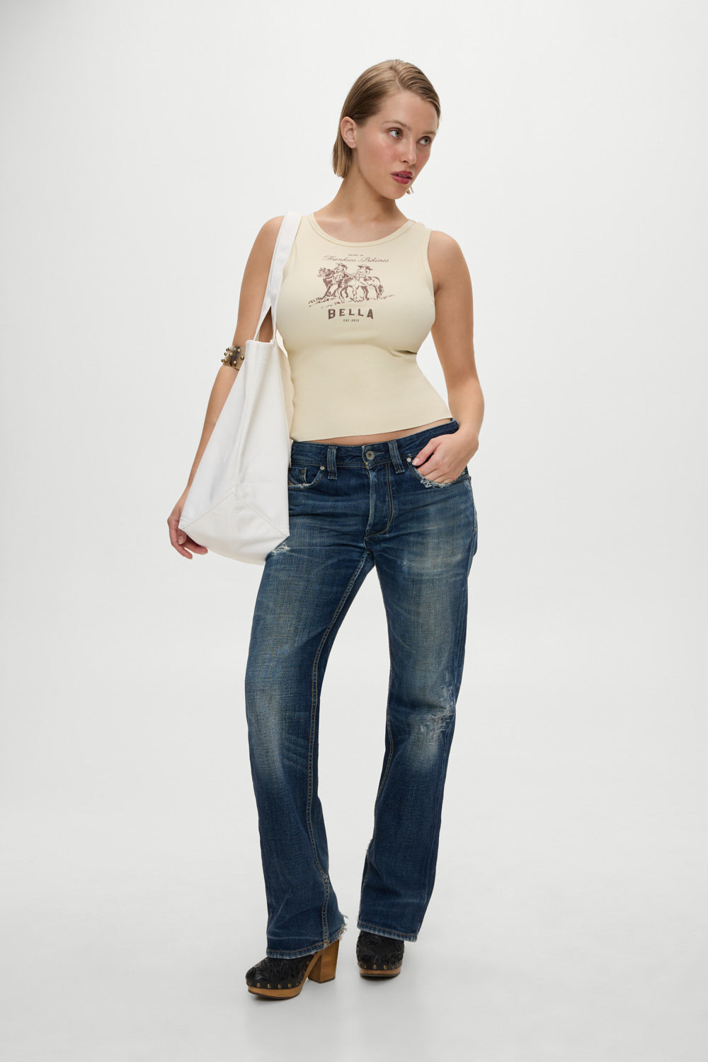 BELLA HADID Southwest Weekender Bag White