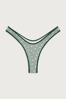 Full moon micro bikini bottom orchard picnic green