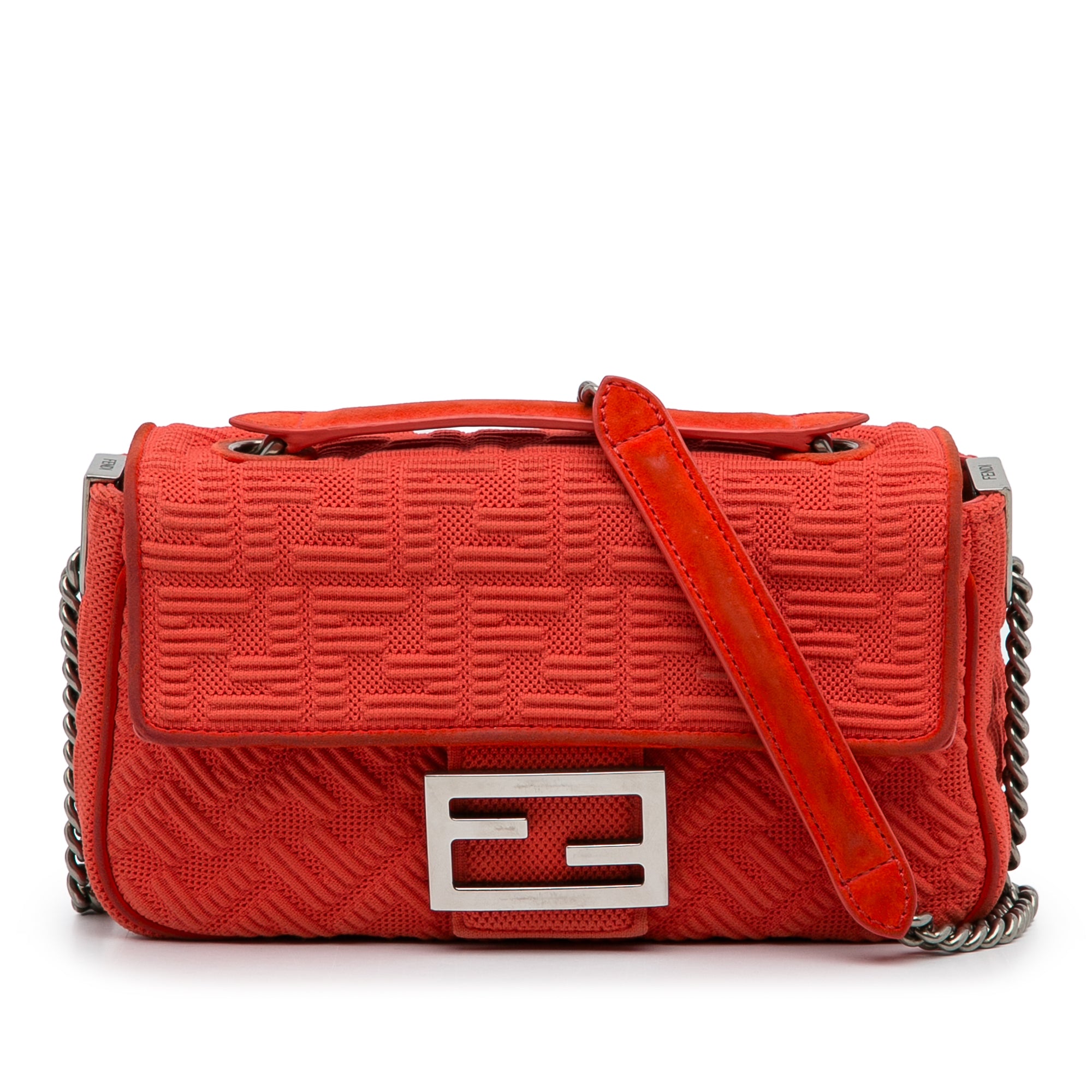 Fendi | Pre-Owned Midi Chain Baguette | Red