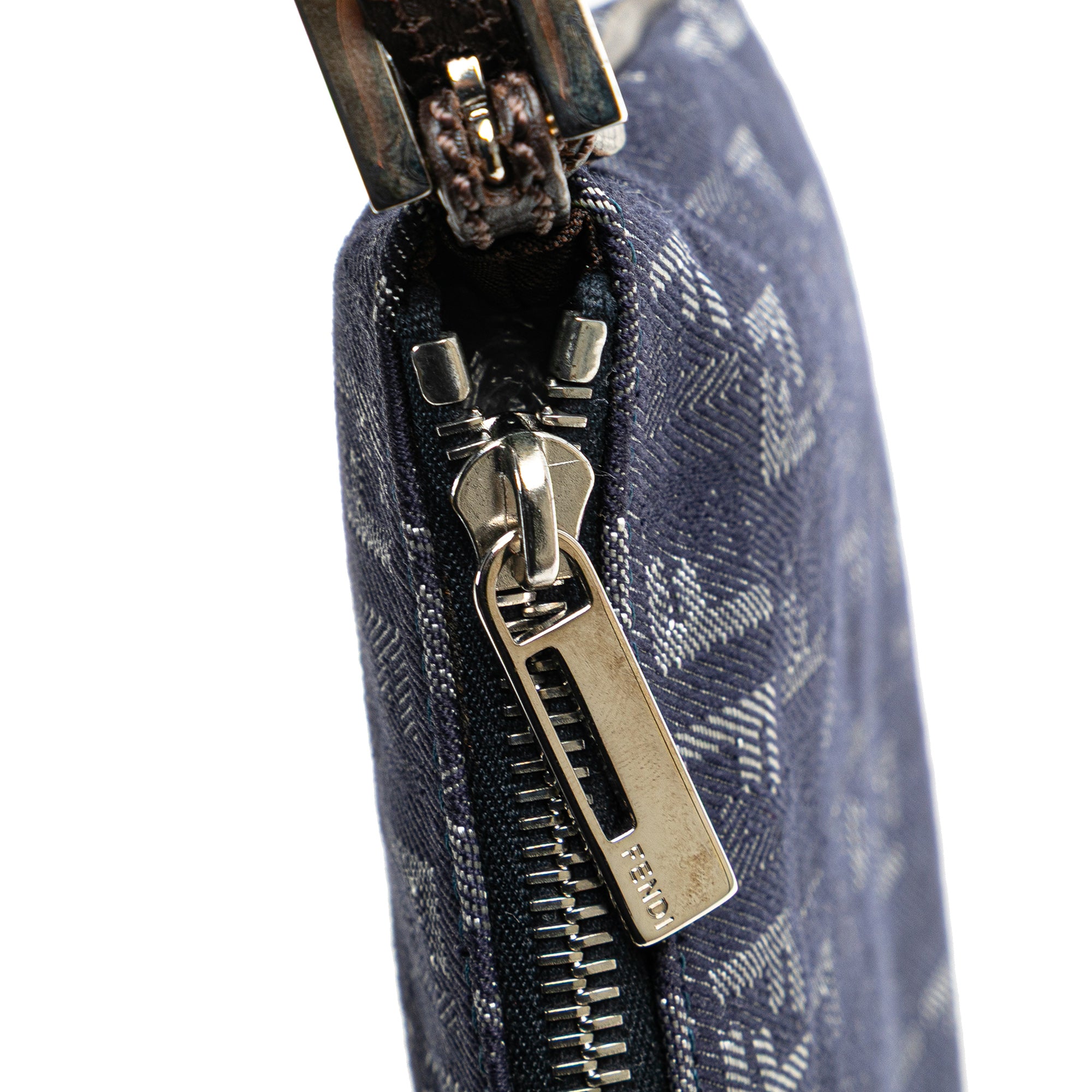 Fendi | Pre-Owned Zucchino Denim Crossbody | Blue/Dark Blue