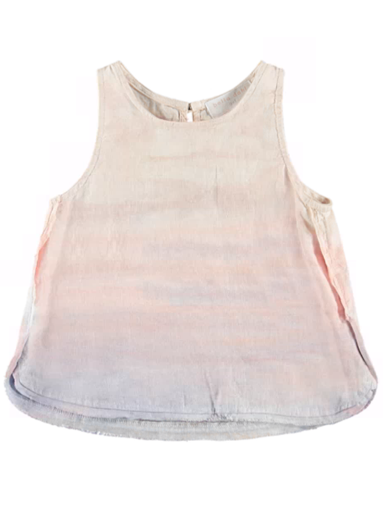 Girls |  Frayed Seam Swing Tank | Horizon Dye