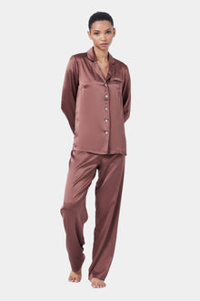 The Fine Finishes Pajama By GINIA In Milk Chocolate