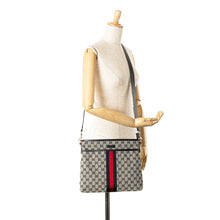 Gucci | Pre-Owned GG Canvas Web Crossbody | Gray