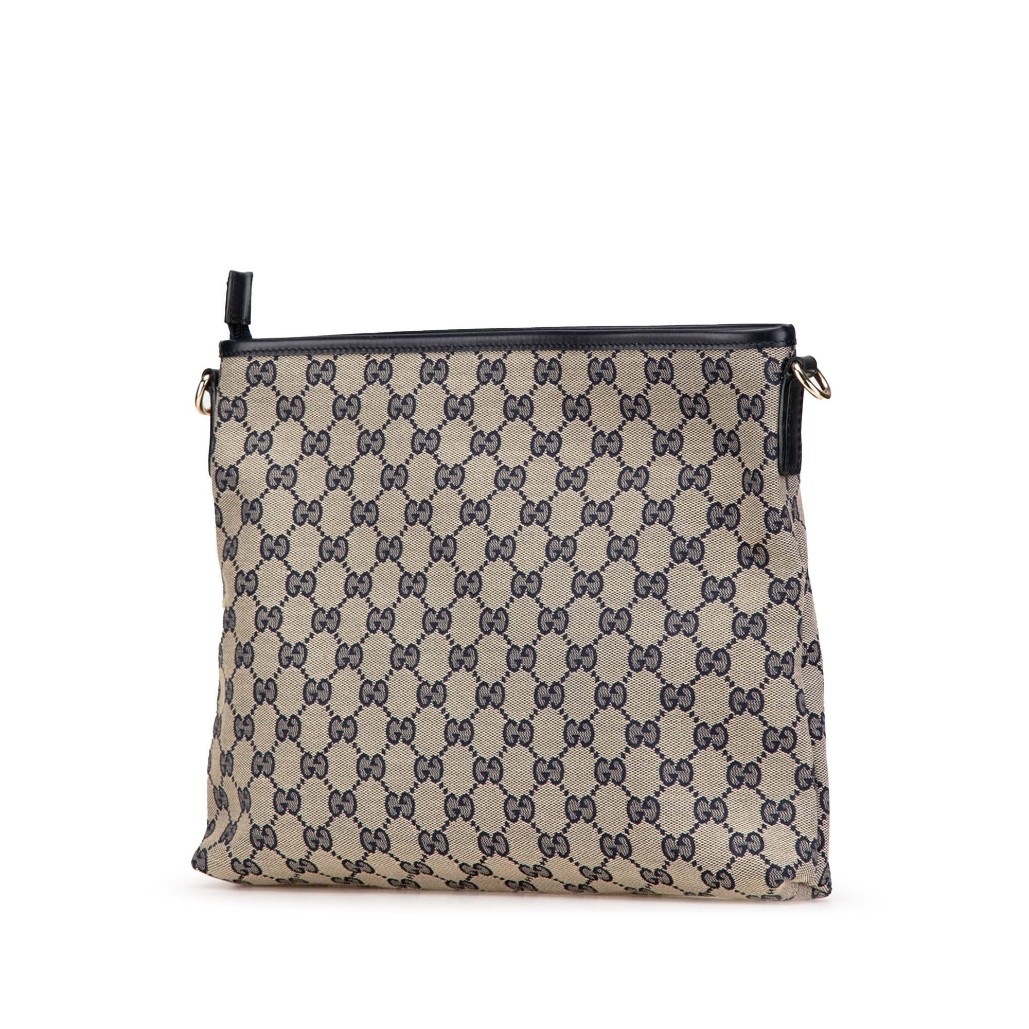Gucci | Pre-Owned GG Canvas Web Crossbody | Gray