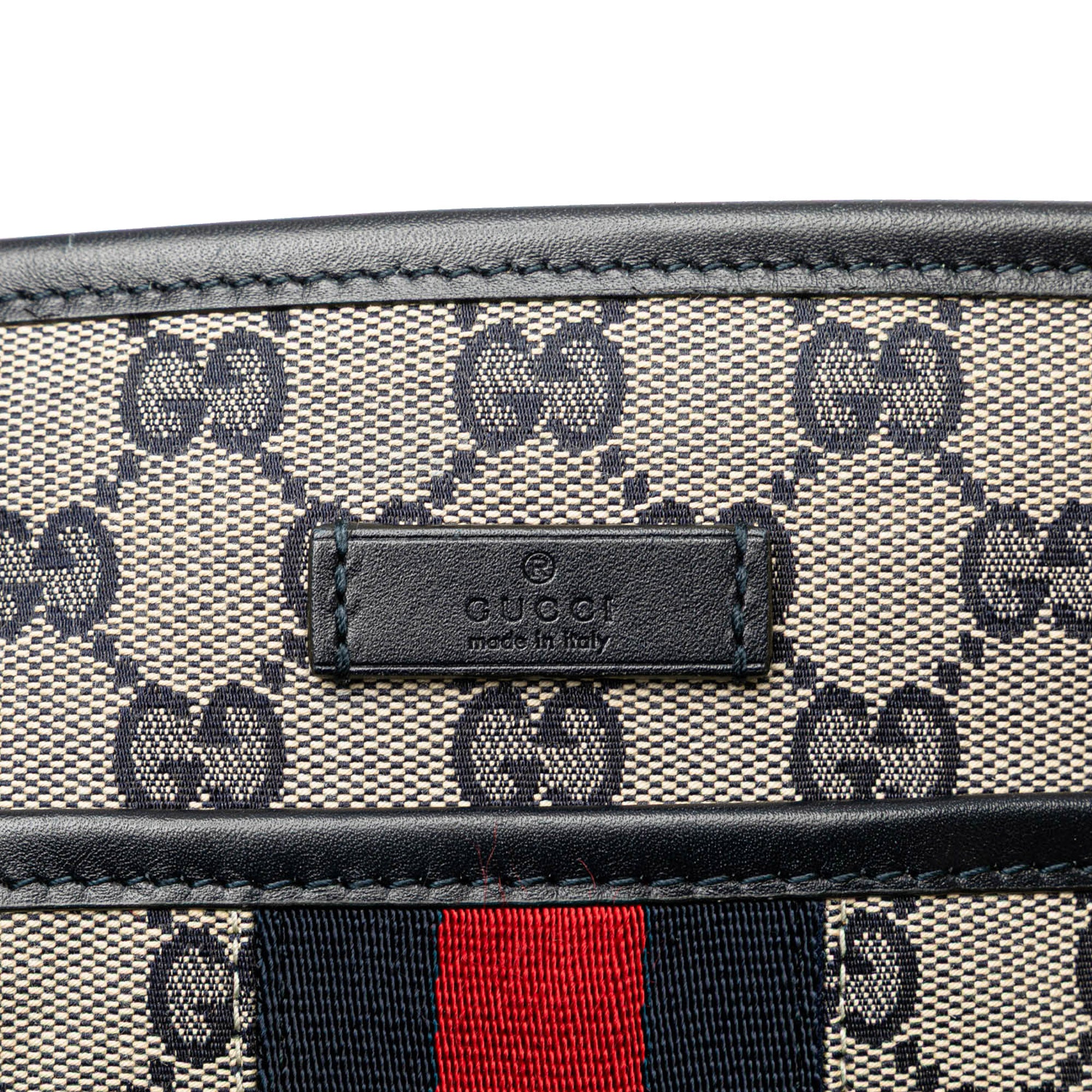 Gucci | Pre-Owned GG Canvas Web Crossbody | Gray