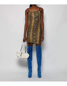 GCDS | Women | Python Sequins Coulisse Dress | Yellow