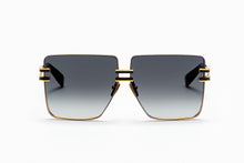 Womens | Gendarme Sunglass | Gold - Black | Dark Grey Gradient w/ Black Mirror