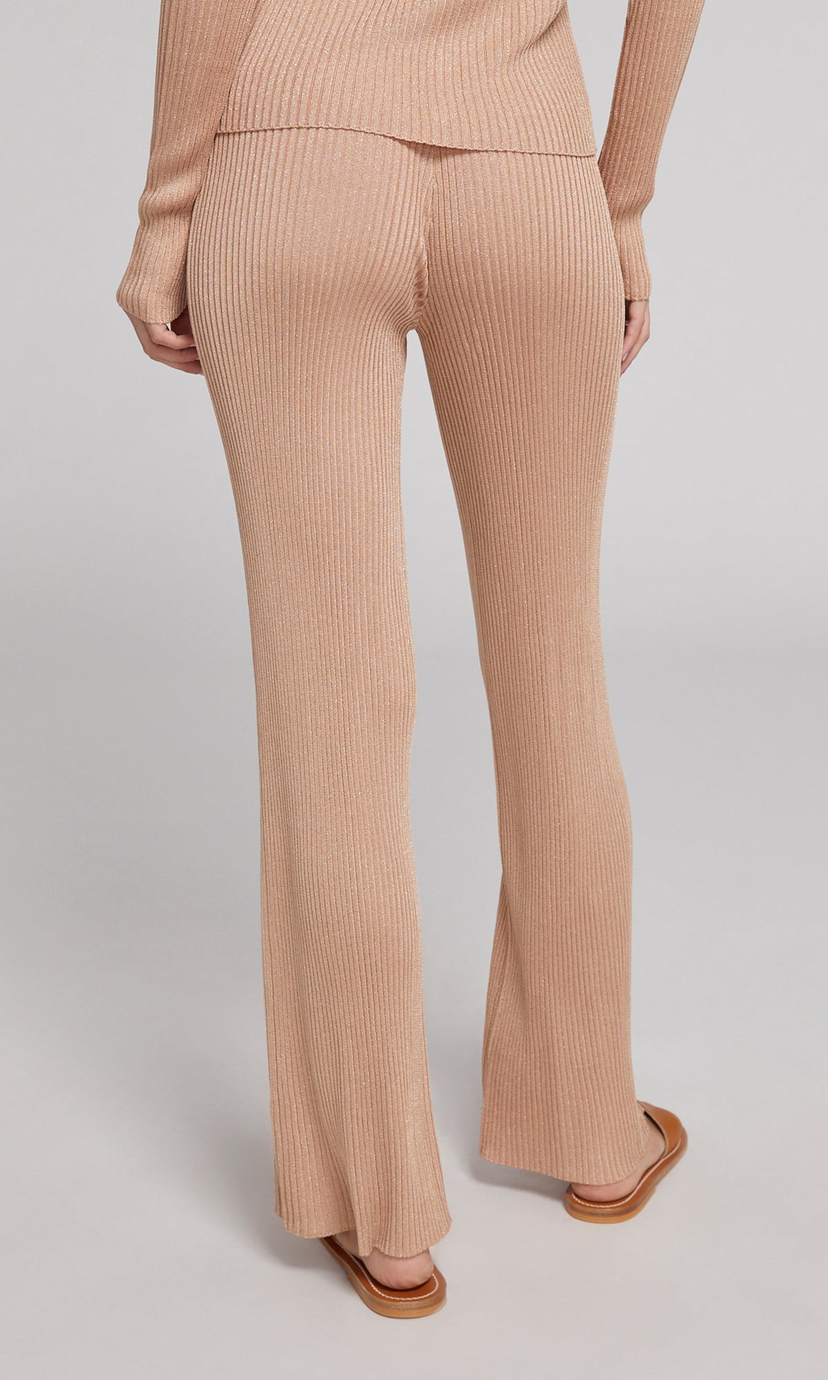 Rosetta Rib Pants | Metallic Copper