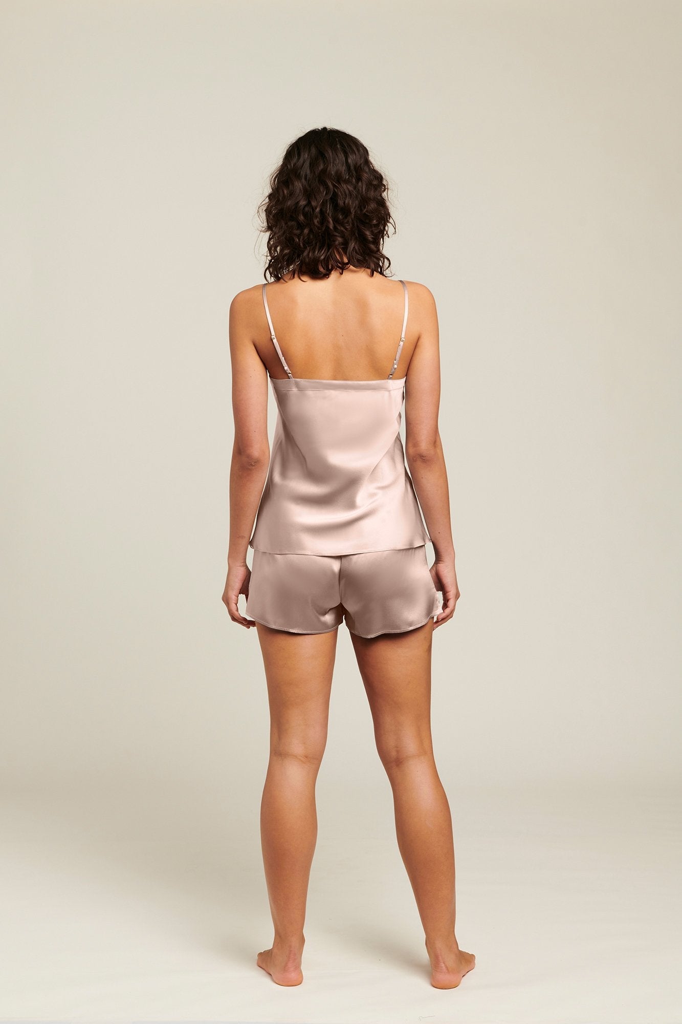 Silk Shorts | Shadow Grey