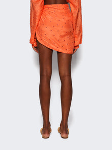 Women | Oséree | Gem Mini Wrap Skirt | Peach