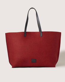 Hana Merino Wool Boat Bag | Cherry