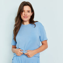 Modal French Terry Lounge Tee | Glacier