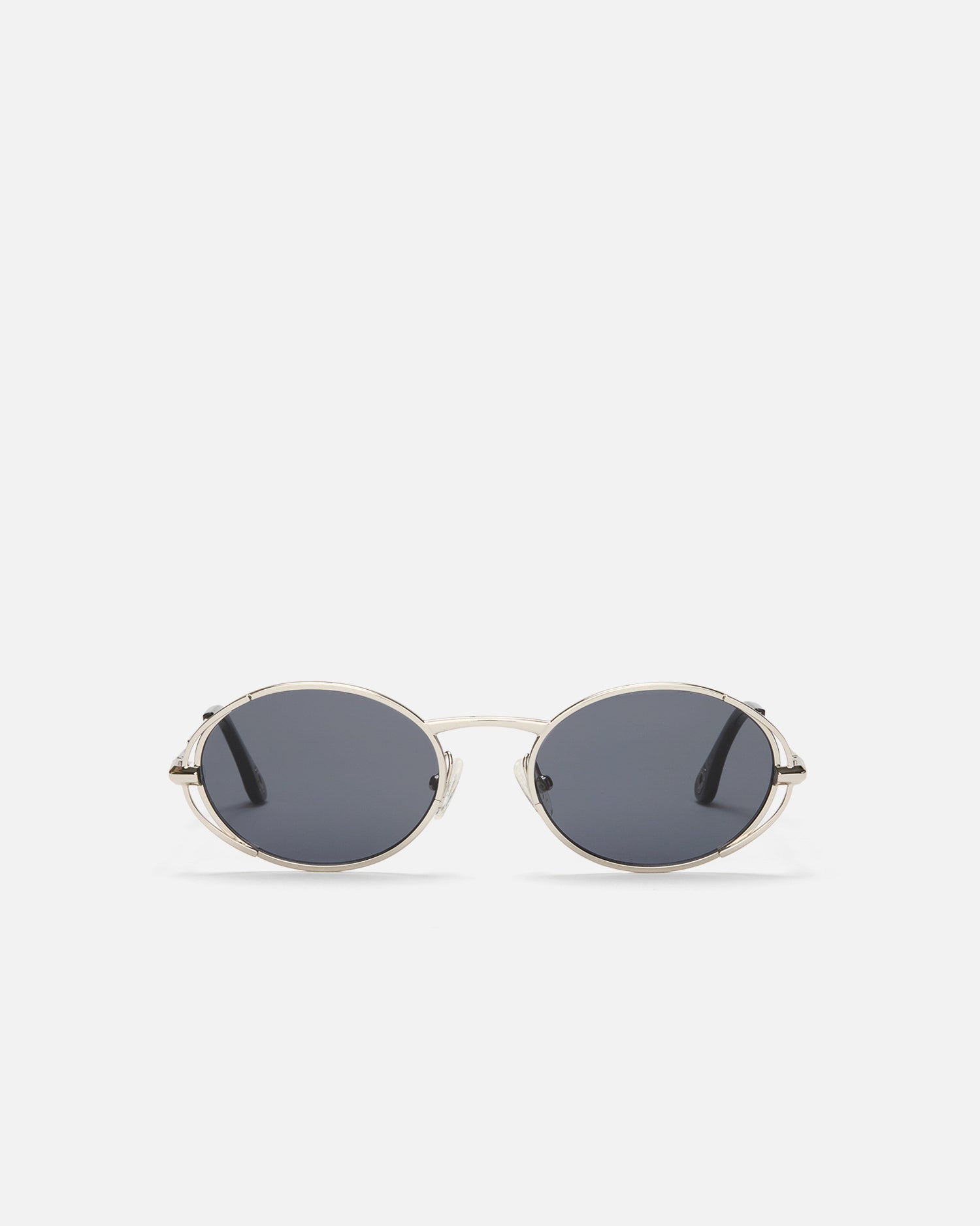 St. Tropez Sunglasses | Silver | Smokey Grey Lens