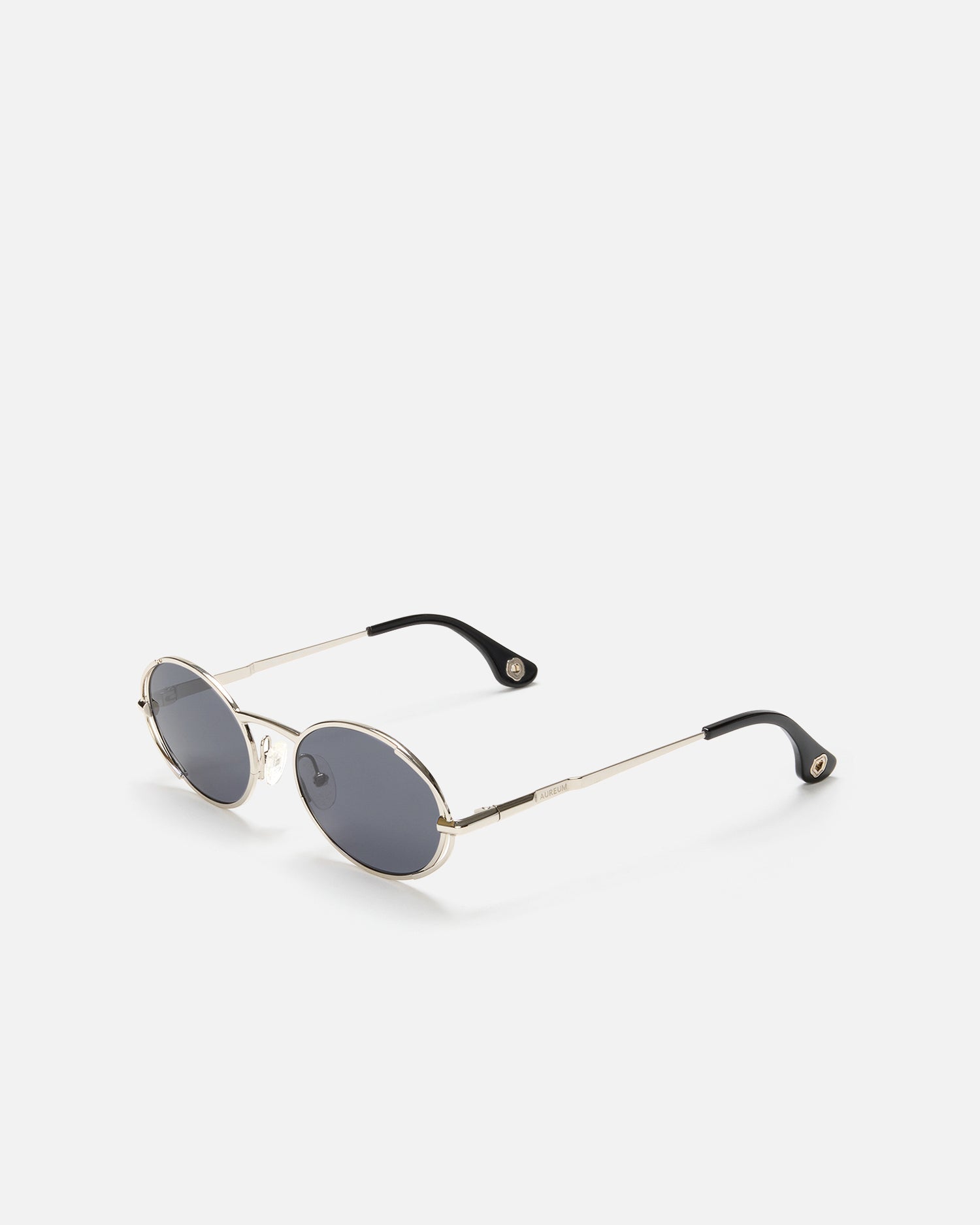 St. Tropez Sunglasses | Silver | Smokey Grey Lens