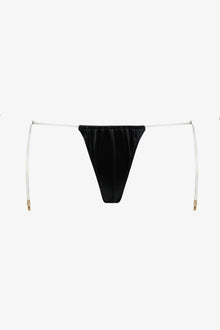 Mini String Bikini Bottom - Glow | Black