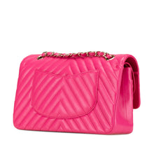 Chanel | Pre-Owned Medium Classic Chevron Lambskin Double Flap - IV | Pink/Blush