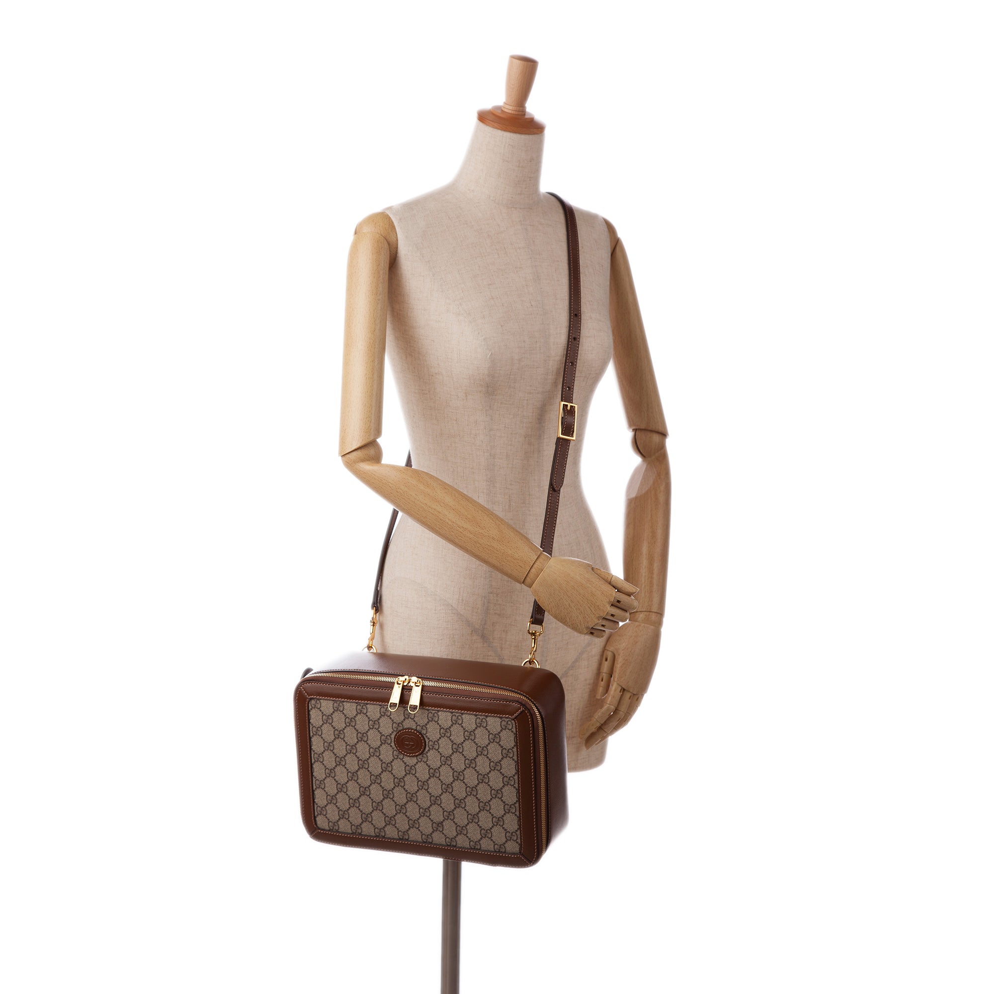 Gucci | Pre-Owned GG Supreme Azalea Box Bag | Brown/Beige