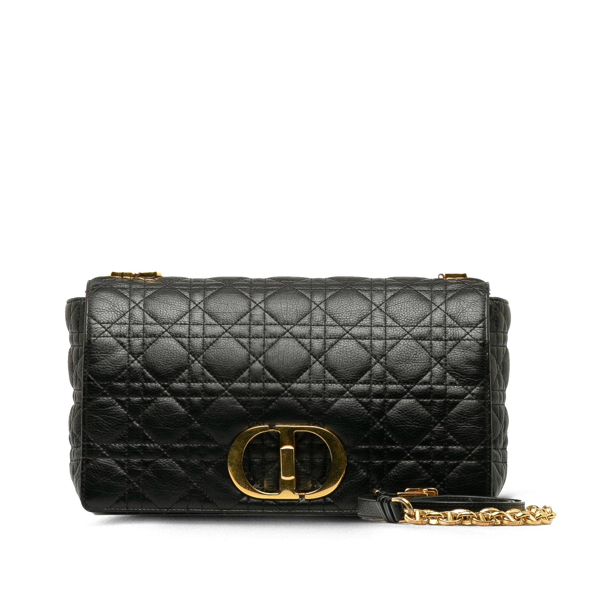 Dior | Pre-Owned Large Cannage Caro | Black
