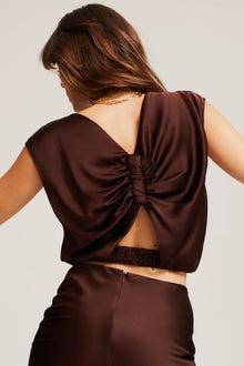 Indy Drape Top | Mocha