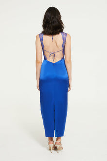 The Amour Midi Dress in Ultra Blue from Ginia RTW