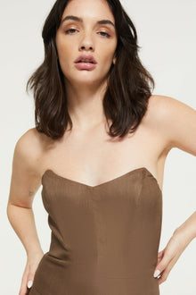 The Mamacita Bustier By GINIA In Cocoa