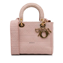 Dior | Pre-Owned Medium Canvas Cannage Lady D Lite | Pink