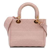 Dior | Pre-Owned Medium Canvas Cannage Lady D Lite | Pink
