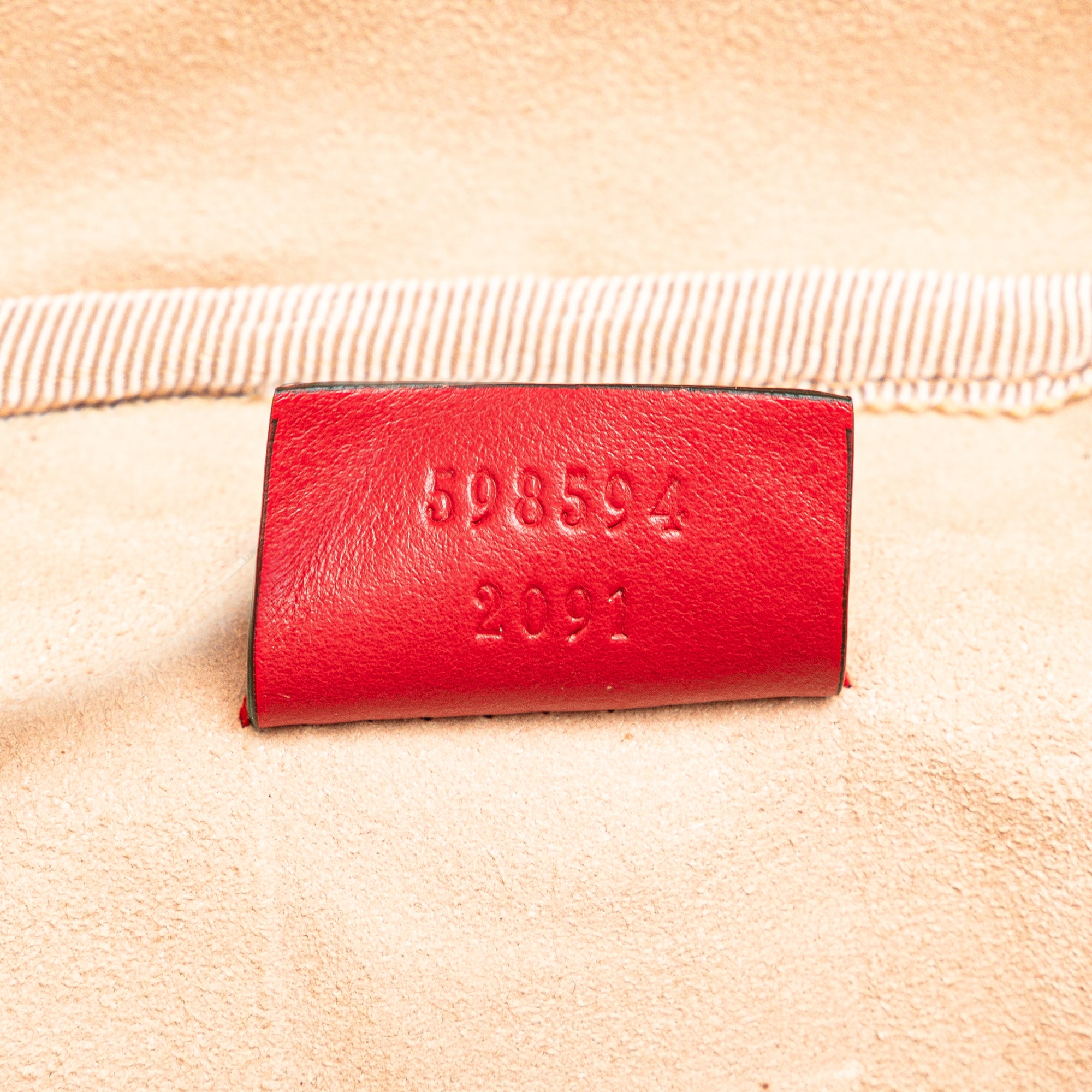 Gucci | Pre-Owned GG Marmont Round Matelasse Leather Backpack | Red