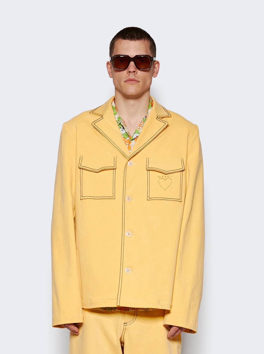 Marni | Denim Blazer | Citrus