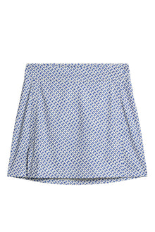 Amelie Mid Print Skirt in Tour Geo Moonbeam S by J.Lindeberg
