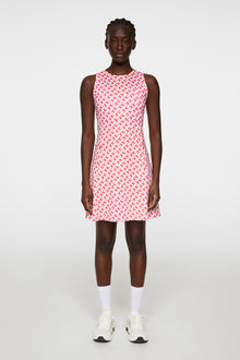 Women | Cora Print Dress | Tour Geo Pink M