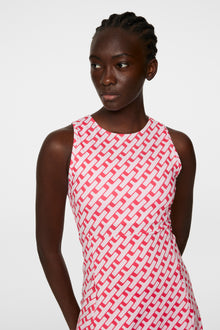 Women | Cora Print Dress | Tour Geo Pink M
