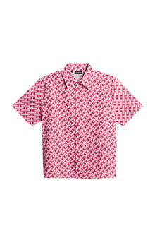 Linda Printed Shirt in Tour Geo Pink M by J.Lindeberg