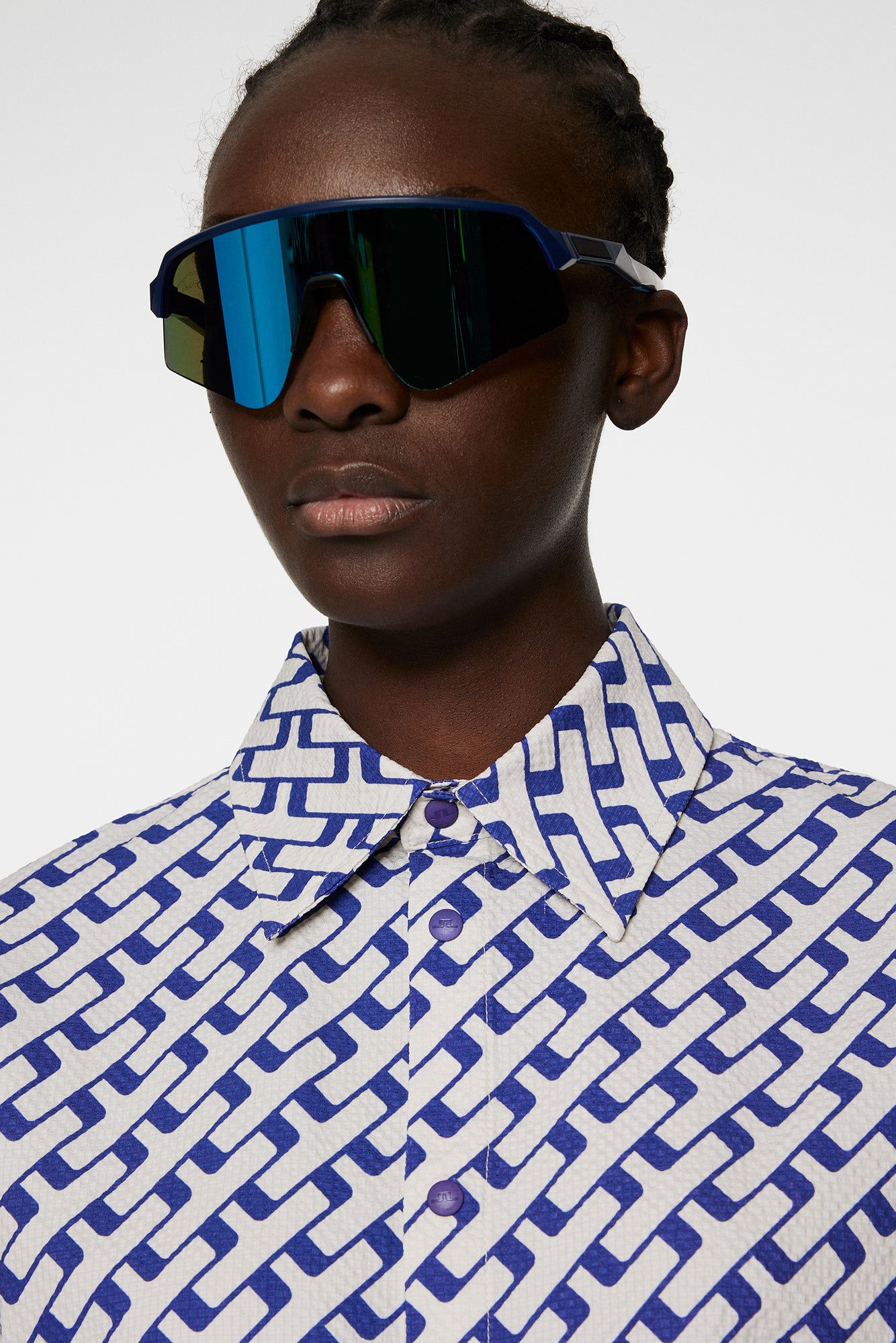 Women | Linda Printed Shirt | Tour Geo Moonbeam M