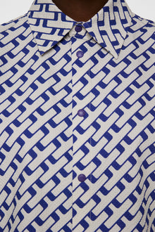 Women | Linda Printed Shirt | Tour Geo Moonbeam M