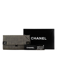 Chanel | Pre-Owned CC Choco Bar Denim Chain Flap | Gray