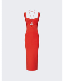 Galvan | Women | Kali Dress | Coral Orange