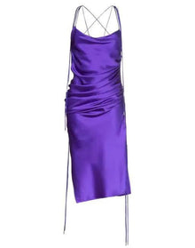 Galvan | Women | Yasmin Midi Slip Dress | Purple
