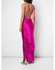 Galvan | Women | Yasmin Midi Slip Dress | Purple
