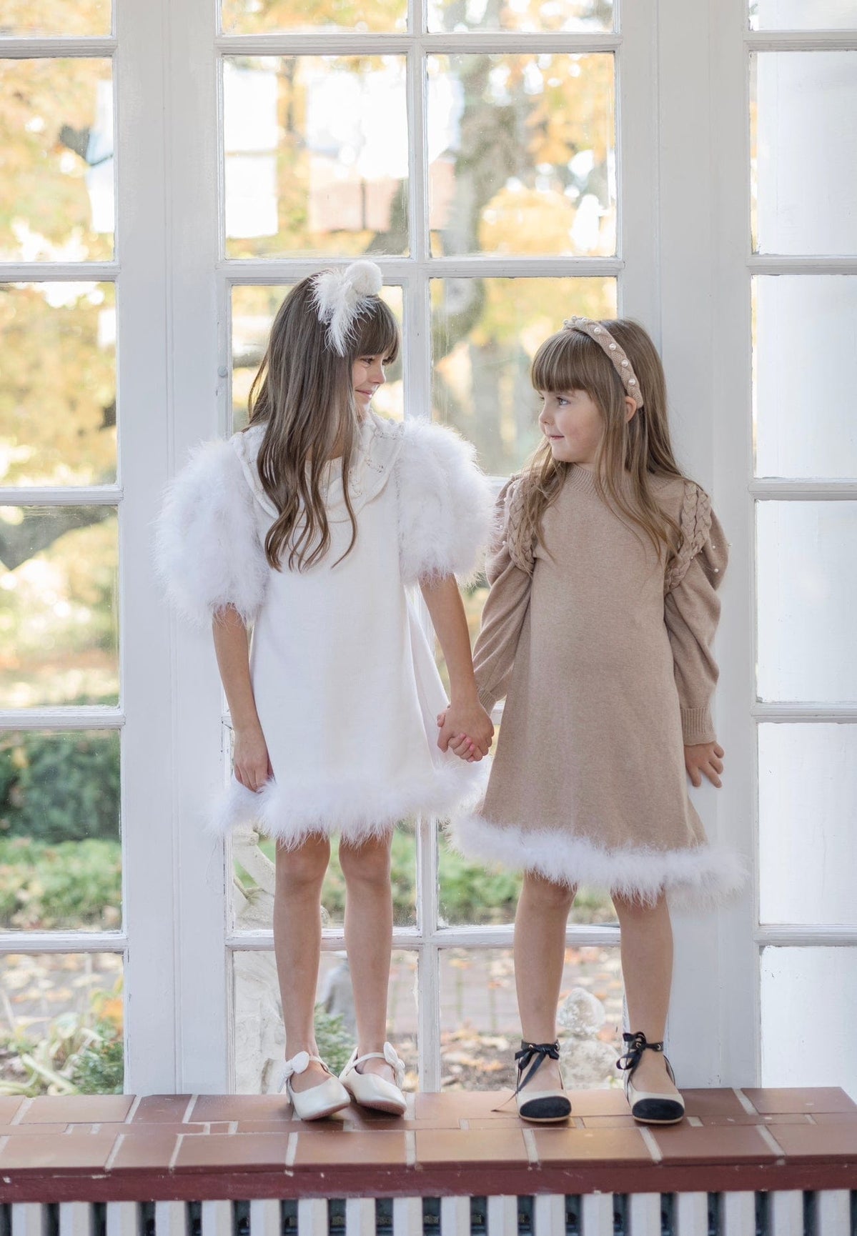 Girl | Anna Pearl Headband | Beige