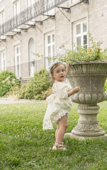 Girl | Blanca White Cotton Romper